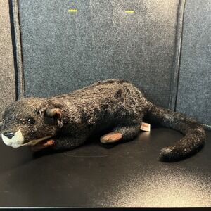 Aurora‎ Plush River Otter Realistic Stuffed Animal 15" A&A Crouching Peeking